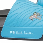 Paul Smith Men's Nyro Zebra Pool Slides in Blue