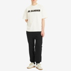 Jil Sander+ Men's Ribbed Waistband Sweat Pants in Black