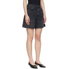 AGOLDE Black Dame Denim Shorts