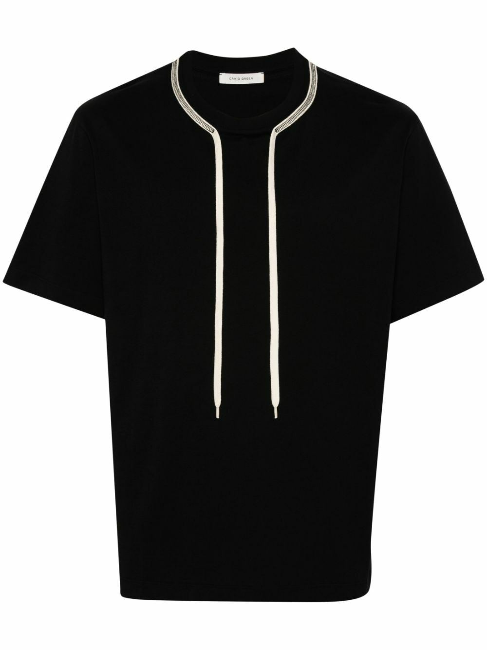 Craig Green - Lace-Detailed Mélange Bonded-Jersey T-Shirt