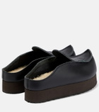 Acne Studios - x Kero Bero leather platform mules