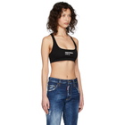 Dsquared2 Black Bella Fit Sports Bra