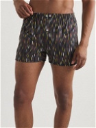 Anonymous ism - Printed Cotton-Blend Boxer Shorts - Gray