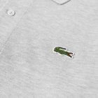 Lacoste Men's Long Sleeve Classic Pique Polo Shirt in Silver Marl