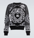 Dolce&Gabbana - Logo intarsia wool-blend sweater