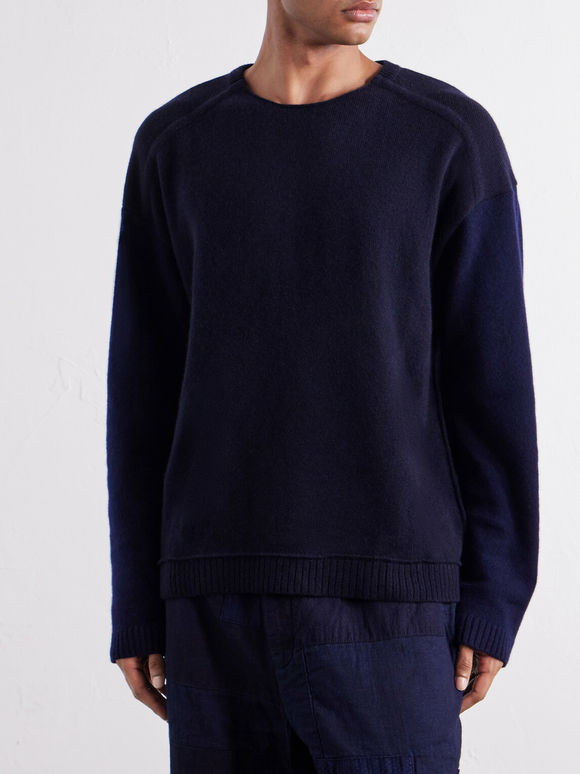 Blue Blue Japan - Wool-Blend Sweater - Blue