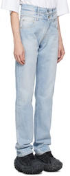 VTMNTS Blue Double Waist Jeans