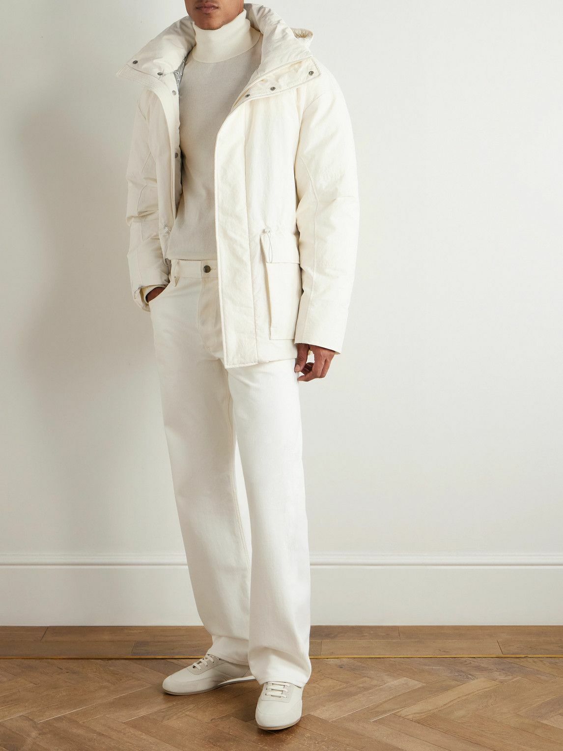 Laminar - Shell Hooded Down Parka - White