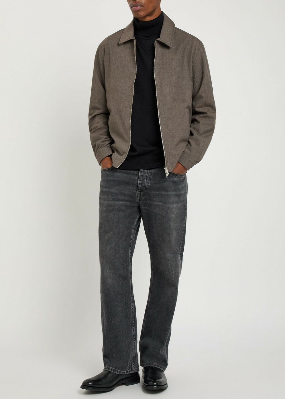 Wax London Eldon Houndstooth Jacket Brown