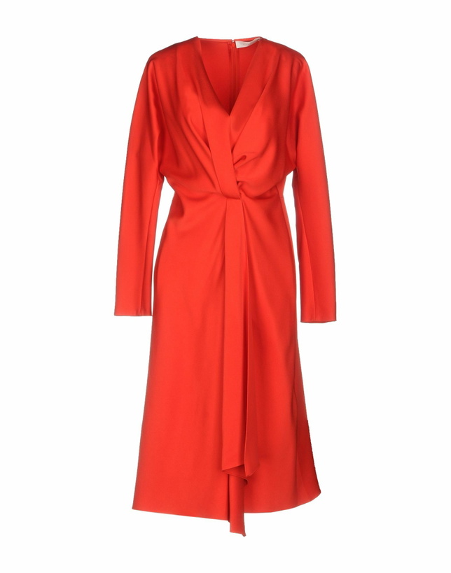 Photo: Victoria Beckham Womens Midi dress in Red
