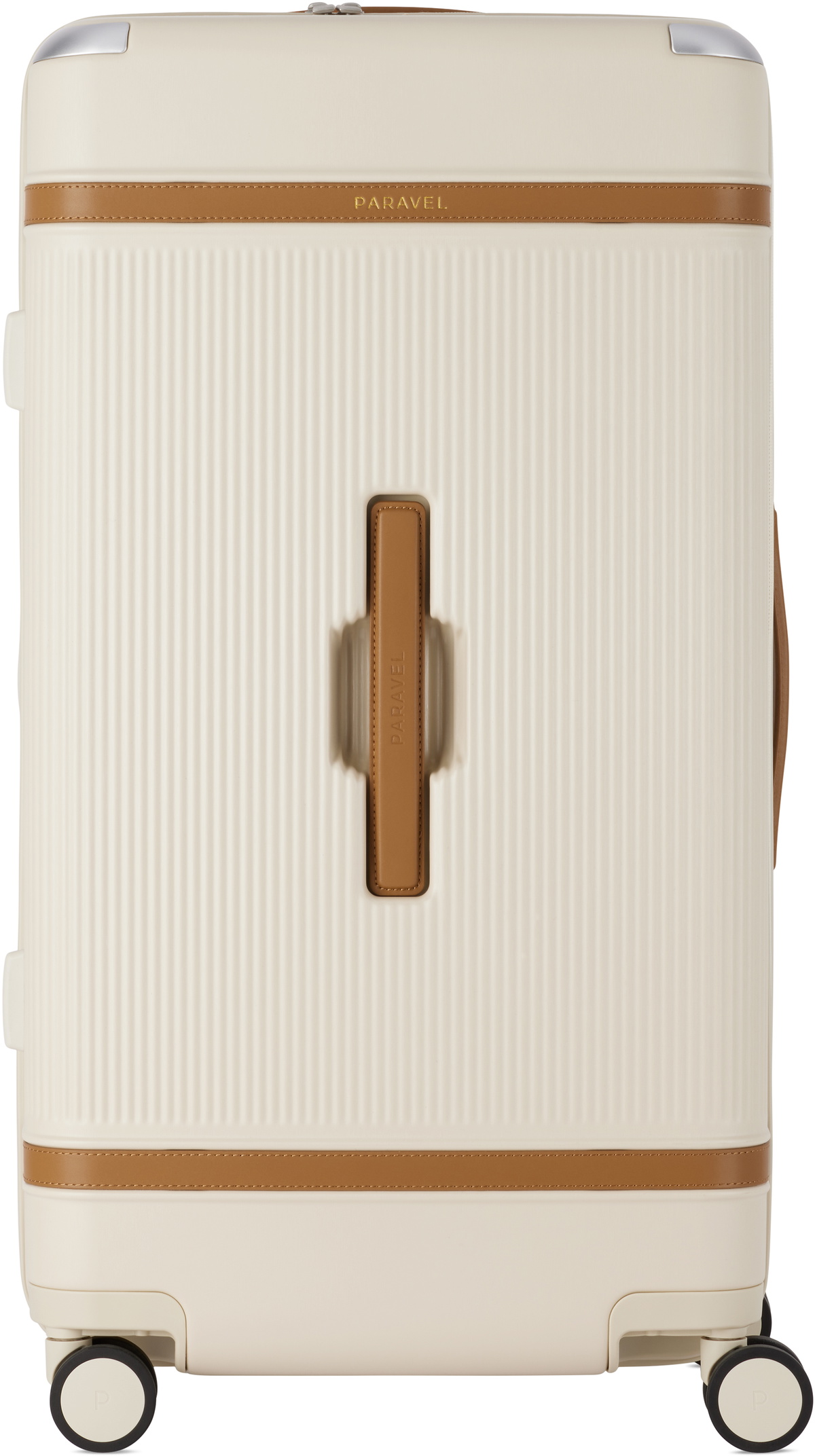 Paravel Off-White Aviator Trunk Suitcase