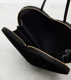 Alaïa Le Coeur Small shearling crossbody bag