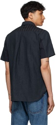 Junya Watanabe Navy Carhartt Edition Garment-Dyed Short Sleeve Shirt