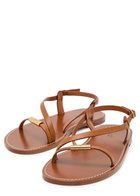 Chloe Matilda Leather Sandals Brown