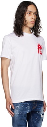 Dsquared2 White Printed T-Shirt