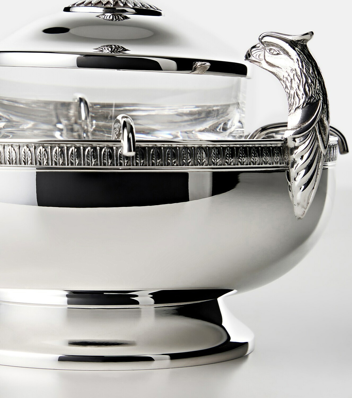 Christofle Malmaison silver-plated caviar serving set