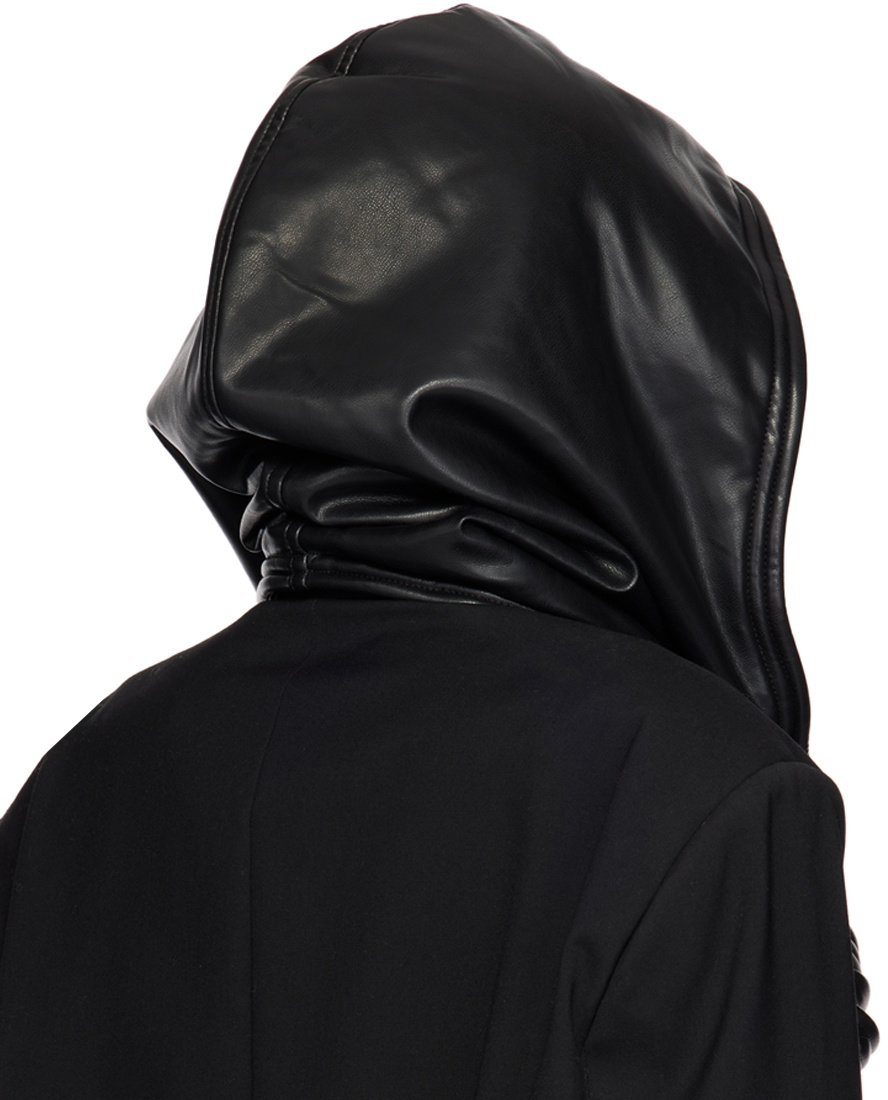 Y/Project Black Wire Leather Hood Y/Project