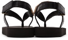 Giuseppe Zanotti Black Hydra Monogram Sandals