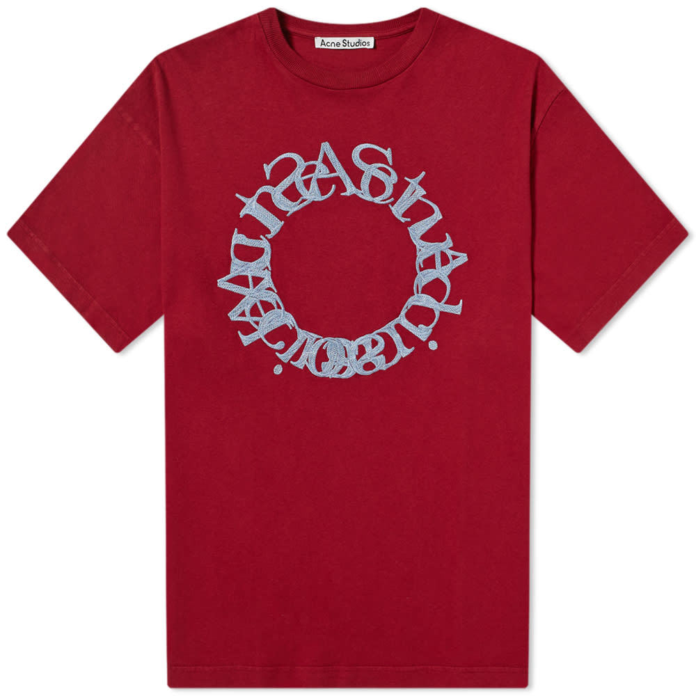 ACNE STUDIOS Edlund Logo Tee アクネ Tシャツ Acne Studios Edlund Circle Logo Tee Acne Studios