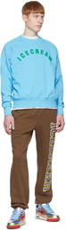 ICECREAM Brown Cotton Lounge Pants