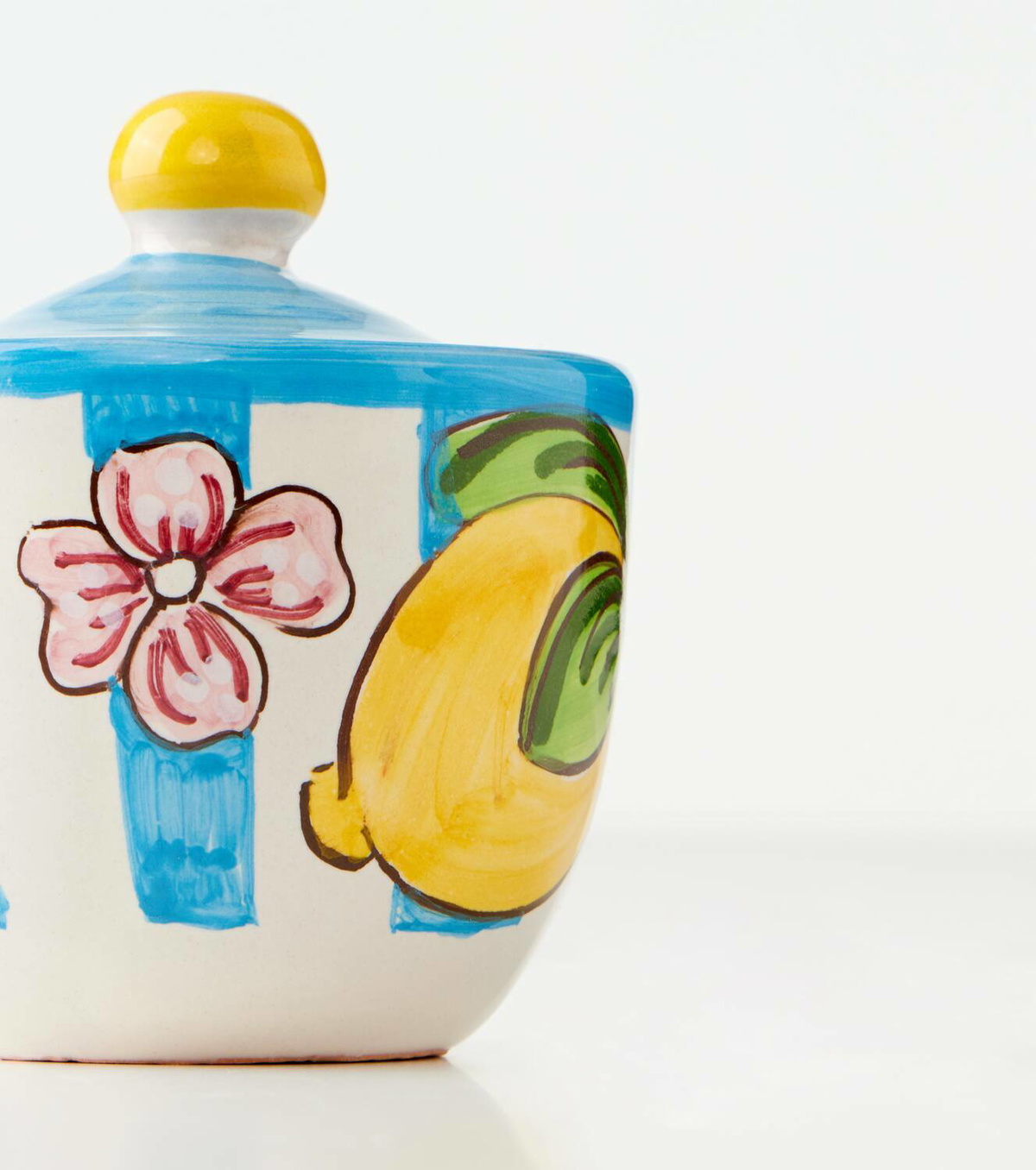 Dolce&Gabbana Casa Taormina striped ceramic sugar bowl