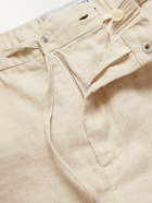 FRESCOBOL CARIOCA - Felipe Linen and Cotton-Blend Drawstring Shorts - Neutrals