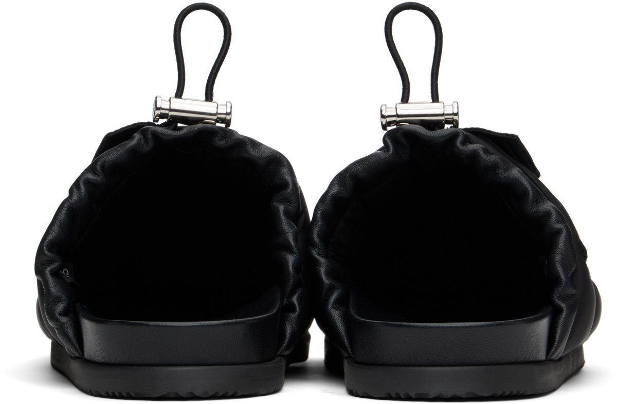 Moncler Black 'Mon Pocket' Slippers