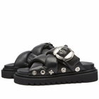 Toga Pulla Women's Platform Padded Slider Sandals in Black