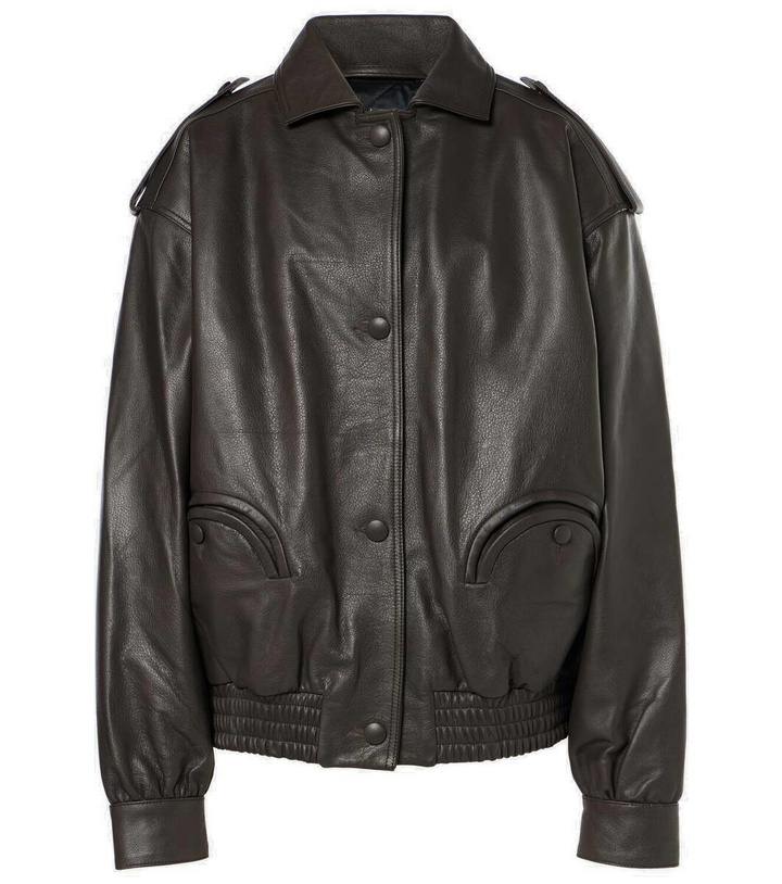 Photo: Blazé Milano Charlie leather bomber jacket