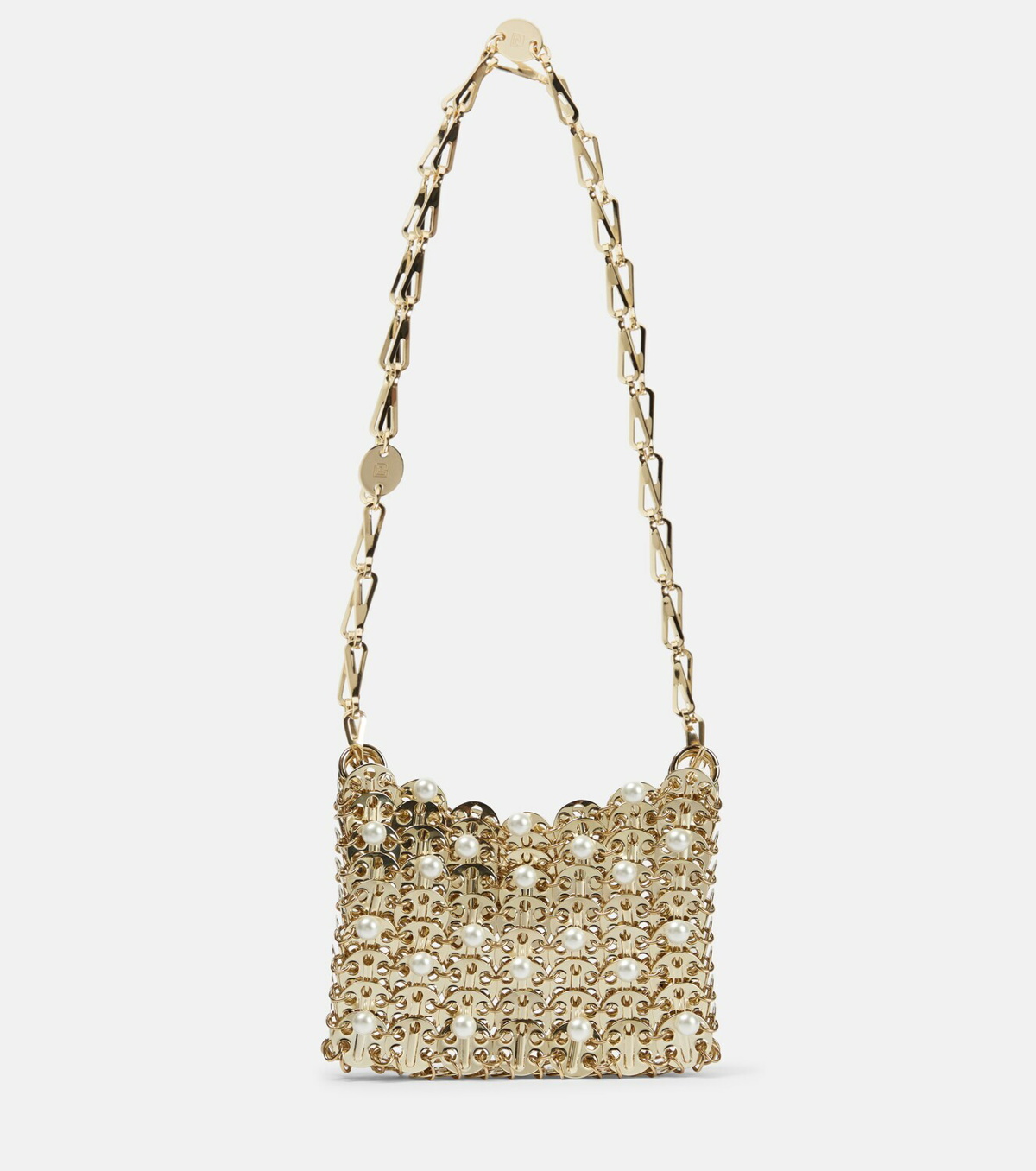 1969 Nano Embellished Shoulder Bag in Red - Rabanne