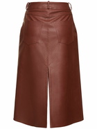 STELLA MCCARTNEY - Faux Leather Slit Midi Skirt