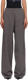 VETEMENTS Gray Boxing Logo Baggy Lounge Pants