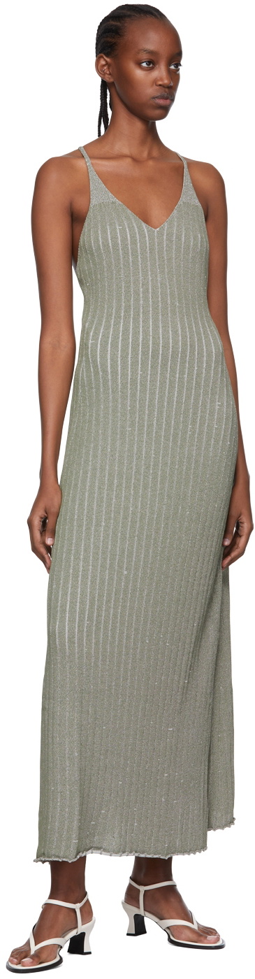 Aeron Green Centure Maxi Dress
