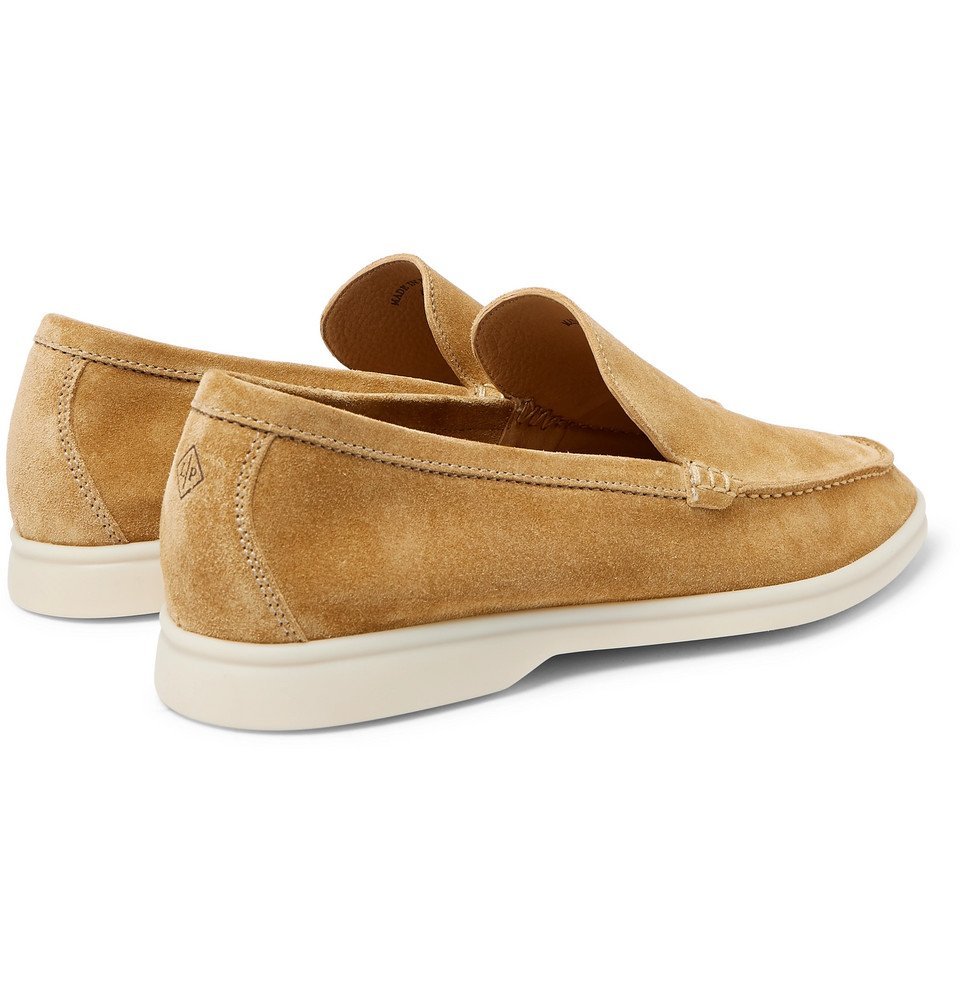 Loro Piana - Summer Walk Suede Loafers - Men - Camel