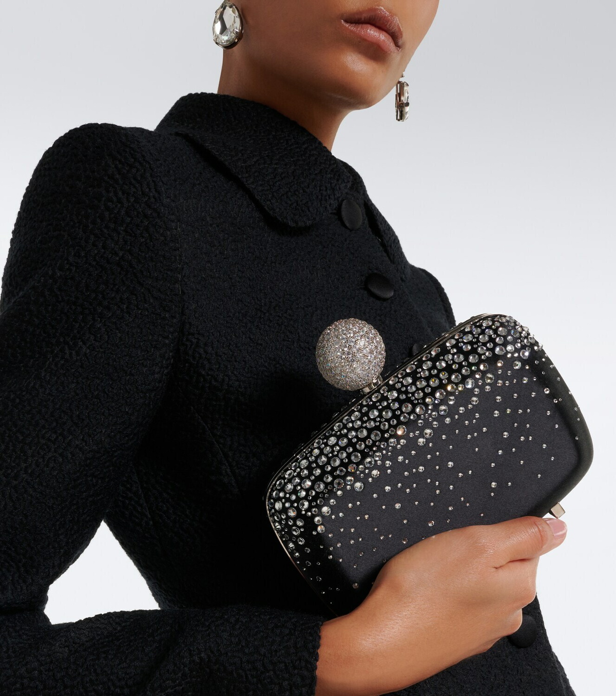 Roger Vivier Vivier Marlene embellished satin clutch