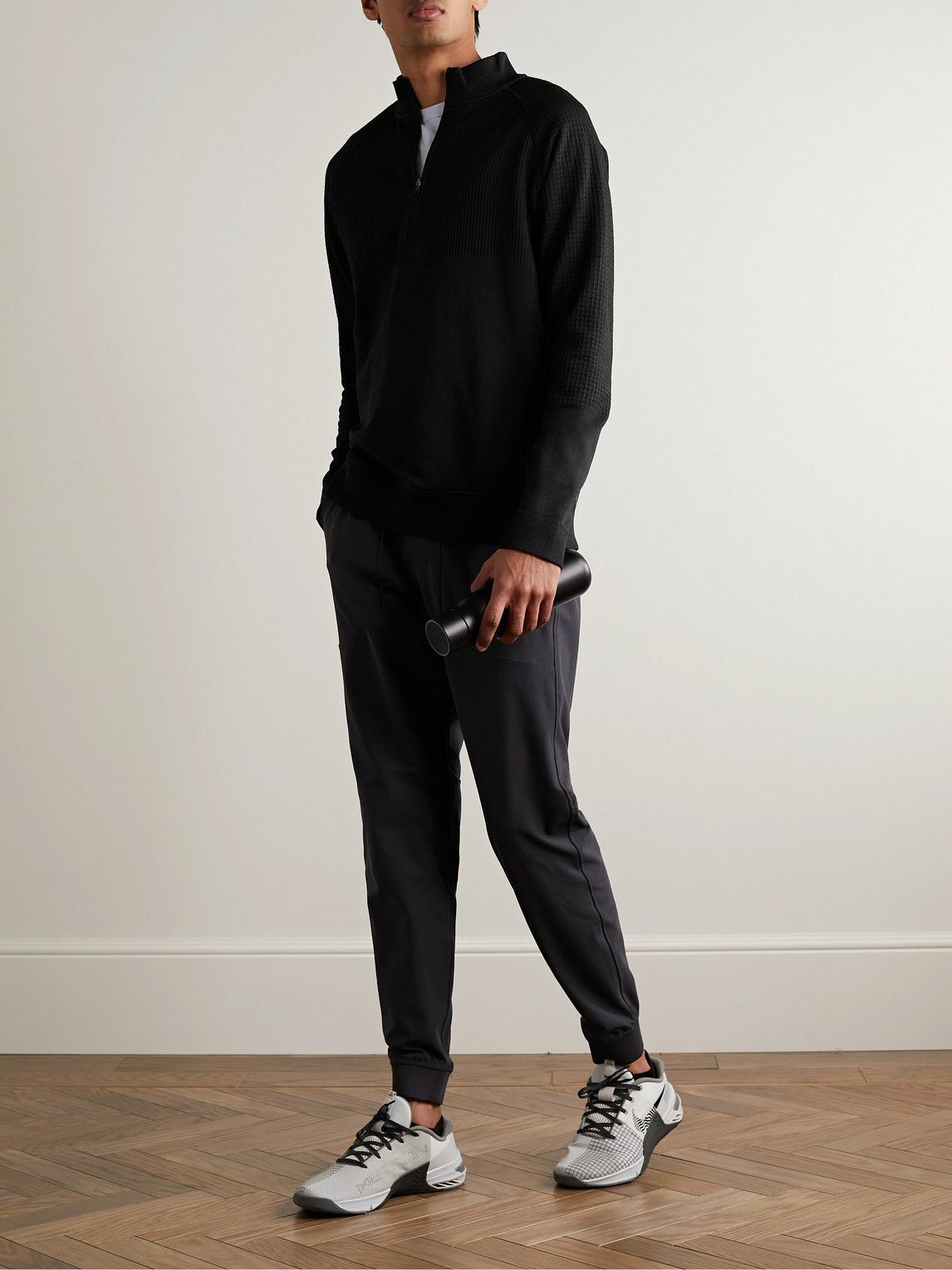 Lululemon - Engineered Warmth Stretch-Knit Half-Zip Top - Black