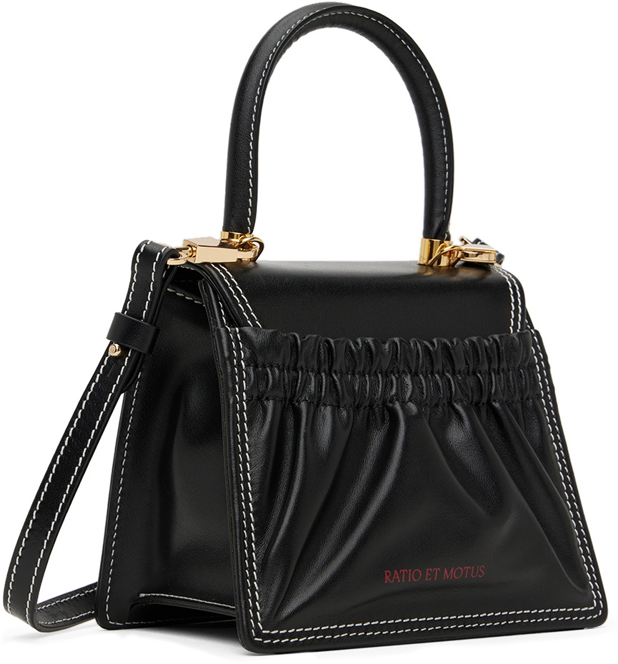 Ratio et Motus Black Leather Lady 15 Bag