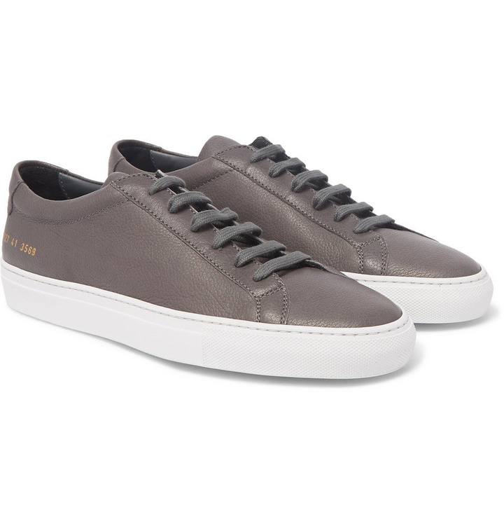 Photo: Common Projects - Original Achilles Full-Grain Leather Sneakers - Men - Dark gray