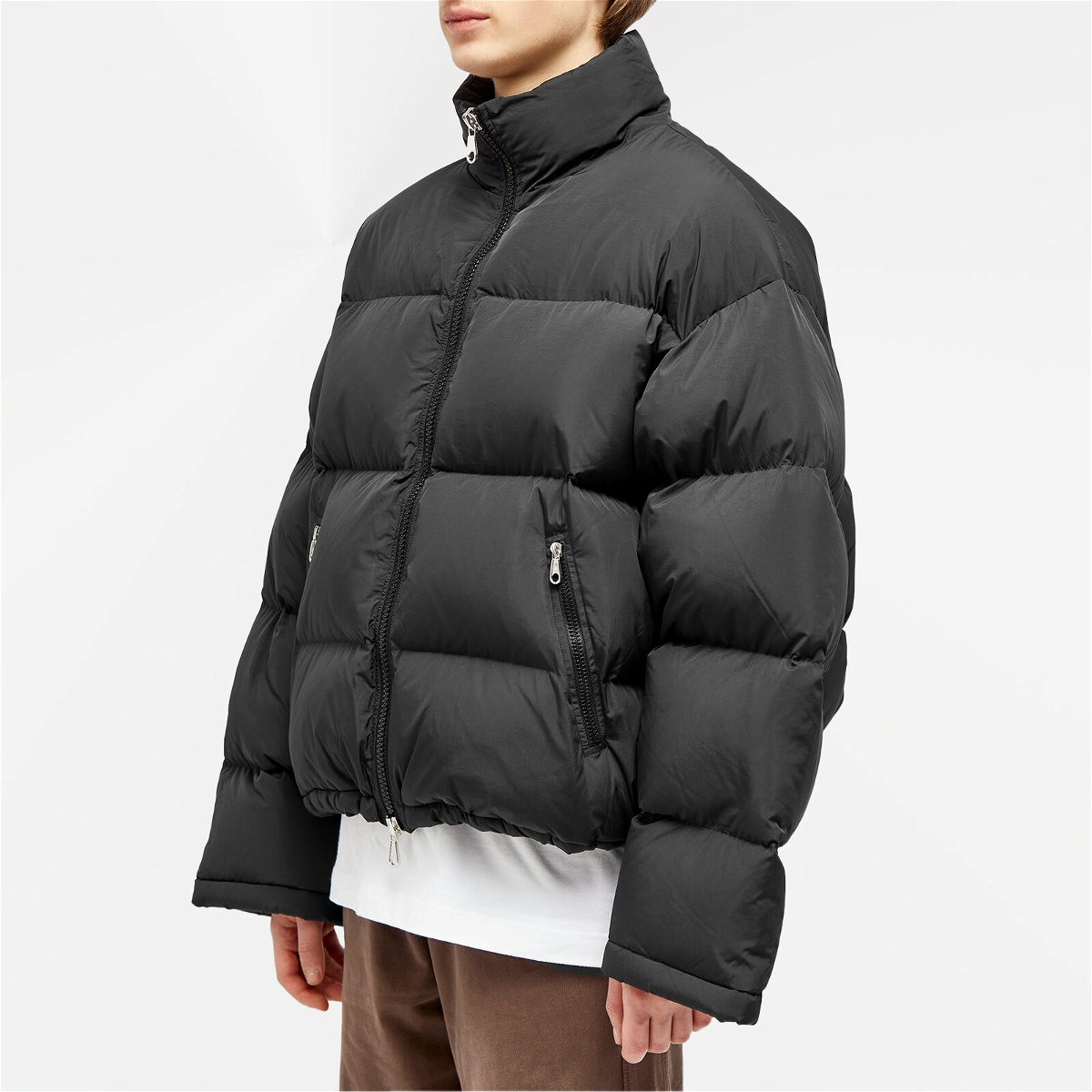 Cole Buxton Men's Insulated Cropped Puffer Jacket in Black Cole Buxton
