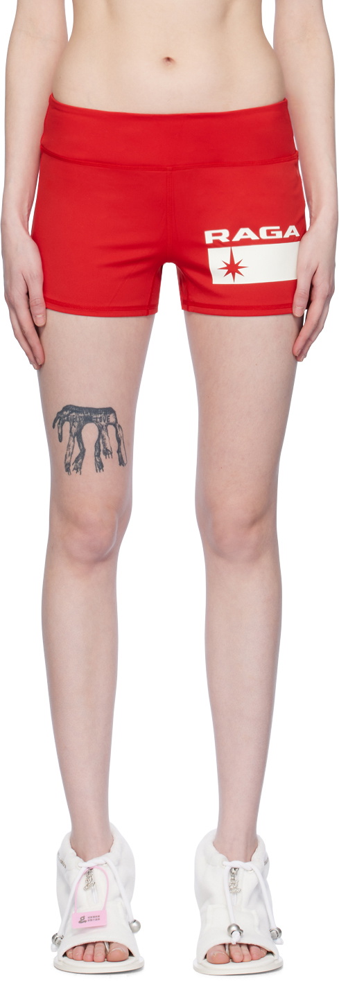 Raga Malak SSENSE Exclusive Red Tempo Shorts