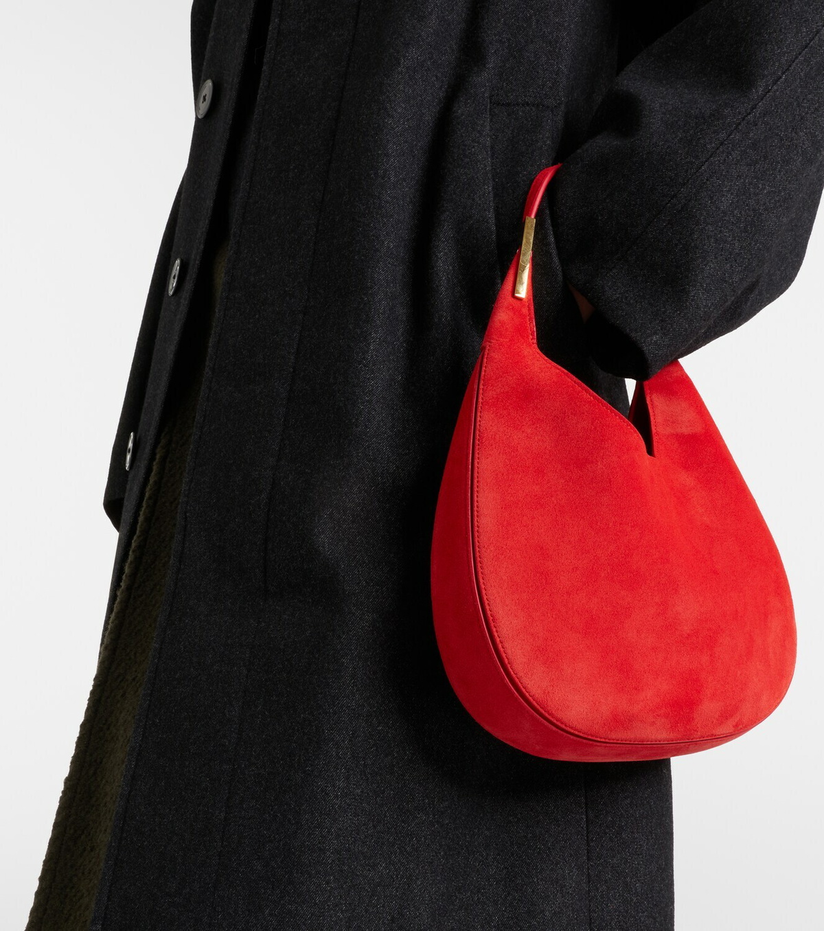 Savette Florence Small suede shoulder bag
