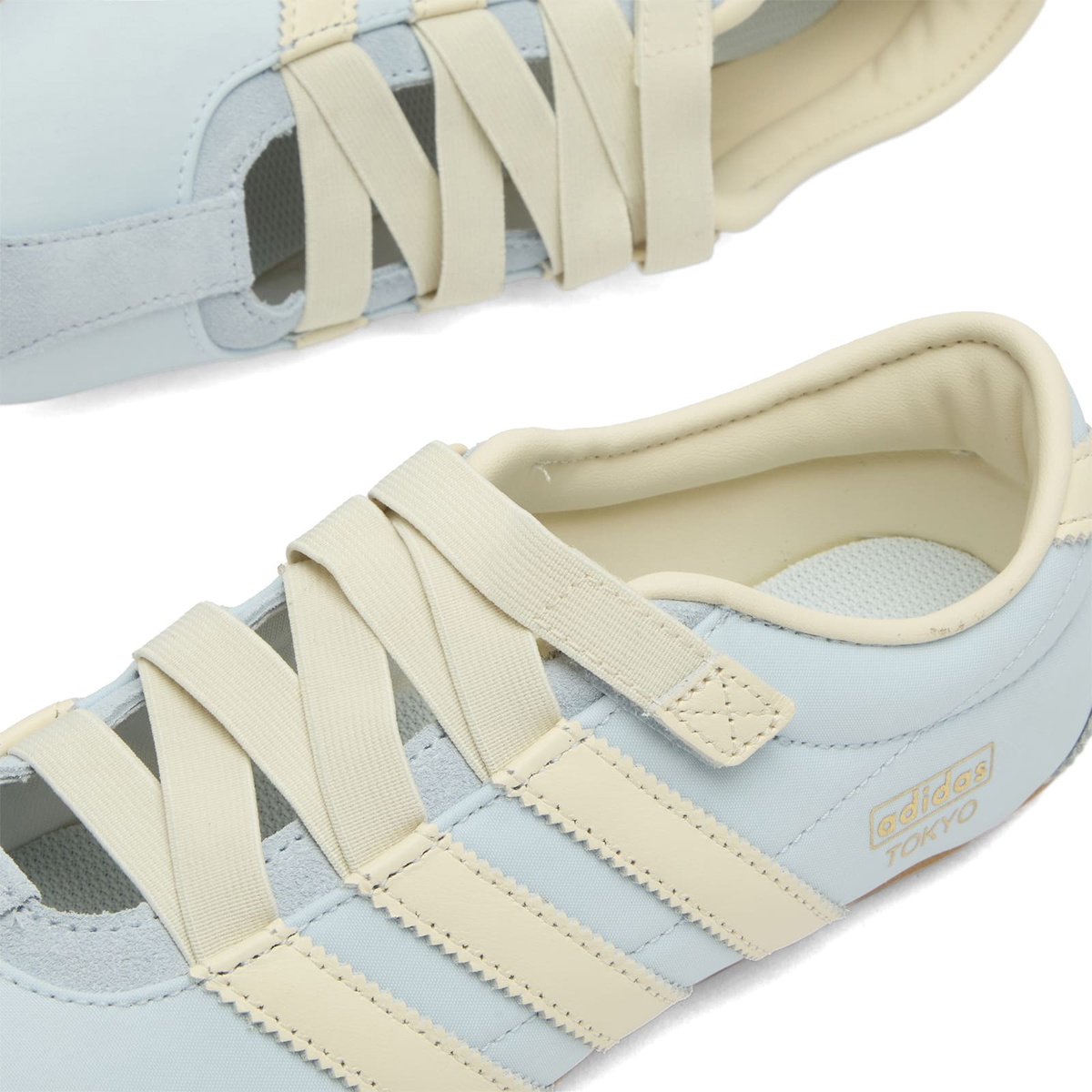 Adidas Women's Tokyo Mj W Sneaker in Crystal Sky/Cream White/Gold Met
