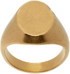 MM6 Maison Margiela Gold Signet Ring