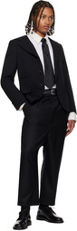 Black Comme des Garçons Black Wool Gabardine Blazer