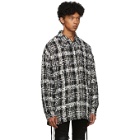 Faith Connexion Black and White Check Tweed Laced Over Shirt