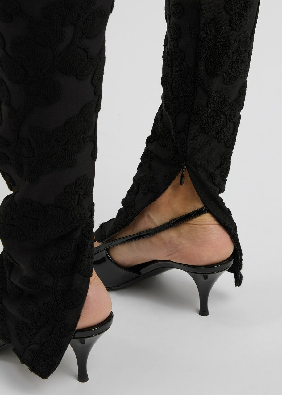 Balmain Bouclé-jacquard Stretch-jersey Leggings Black Balmain