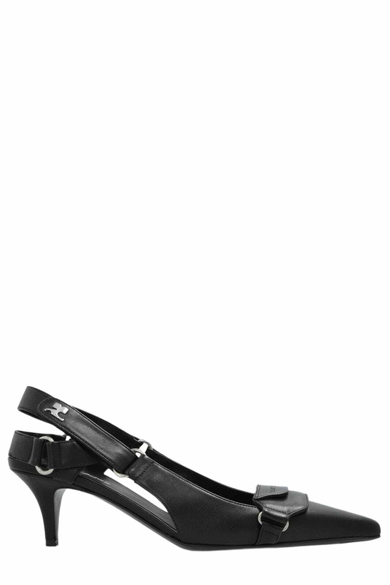 Photo: Courrèges Racer Pointed-toe Slingback Pumps