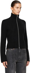 OUR LEGACY Black Slim Zip Longsleeve Sweater