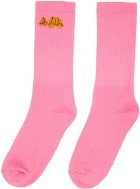 Palm Angels Pink Bear Socks