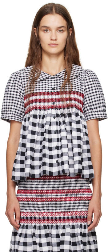 Photo: Molly Goddard Black Iwona Blouse